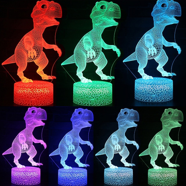 16 Colors 3D Night Light Hologram Effect Led Illusion Table Lamp Remote Control Touch USB Charge Bedside Desk Decor Lamp Christmas Halloween Birthday Gift #8935935