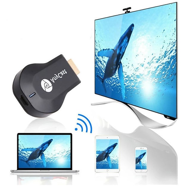 Anycast M9 Plus HDMI-compatible 2.0 Wireless HDMI-compatible Extender Transmitter WiFi Display Dongle DINA Airplay Miracast #8535708