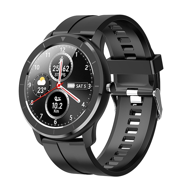 iMosi T6 Smart Watch 1.28 inch Smartwatch Fitness Running Watch Bluetooth Pedometer Activity Tracker Sleep Tracker Compatible with Android iOS Women Men Message Reminder IP68 45mm Watch Case #8849693