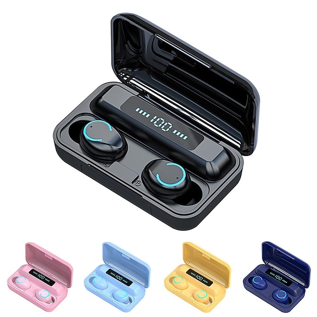 F9-9 Wireless Earbuds TWS Headphones True Wireless Bluetooth5.0 Stereo with Volume Control with Charging Box Mobile Power for Smartphones Smart Touch Control for Mobile Phone Christmas Gift #8265311