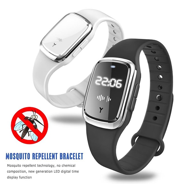 Ultrasonic Mosquito Repellent Bracelet Men Women Sport Watches Bracelet Activity tracker for Boys Kids Women and Men Portable Smart Novelty Other Decorations #8559731