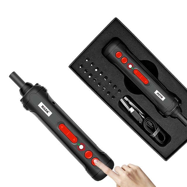 Electric screwdriver set, rechargeable lithium screwdriver, mini screwdriver with LED light #8626050