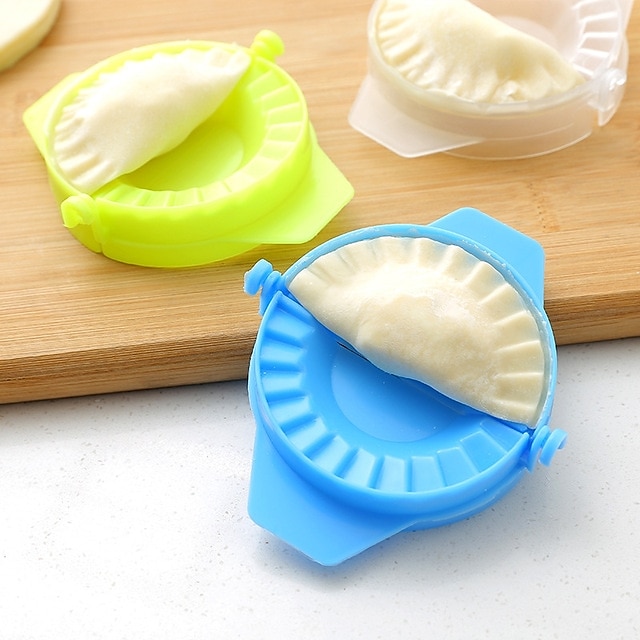 10pcs DIY Dumplings Tool 4pcs Dumpling Jiaozi Maker Device Easy to make Dumpling Mold Clips Pastry Kitchen Accessories 100pcs #7179463