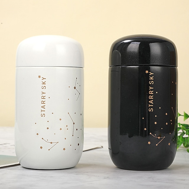 Mini Cute Thermos Cup Men And Women Small Fresh Creative Starry Pocket Water Cup 200ml #8984402