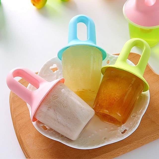 DIY Popsicle Maker Sorbet Ice Cream Mold DIY Homemade Frozen Ice Cubes Ice Cream Popsicle Box #8092832