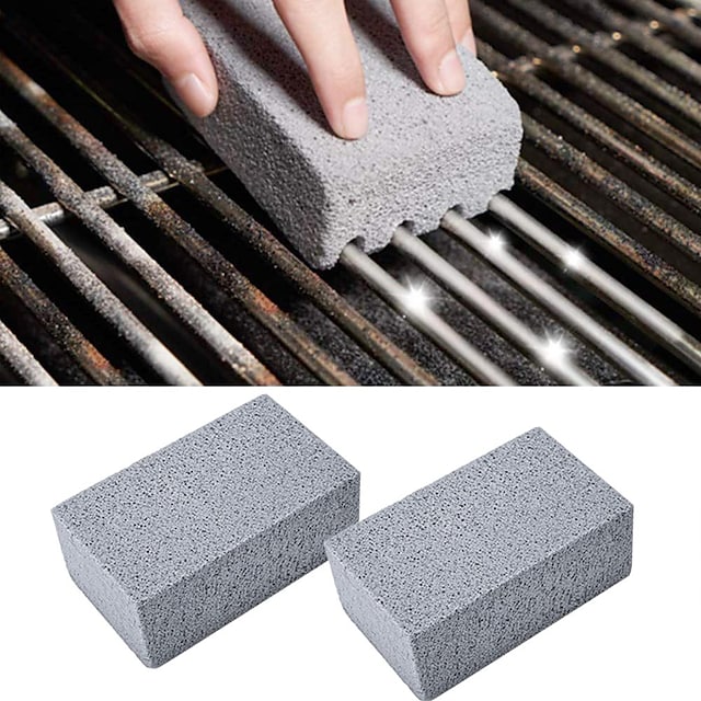 BBQ Grill Cleaning Brick Cleaning Stone 2 Pcs #8090365