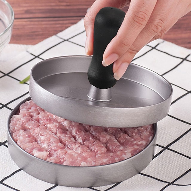 Hamburger Maker Press Aluminum Alloy Hamburger Meat Beef Grill Burger Press Patty Maker Mold #8647262