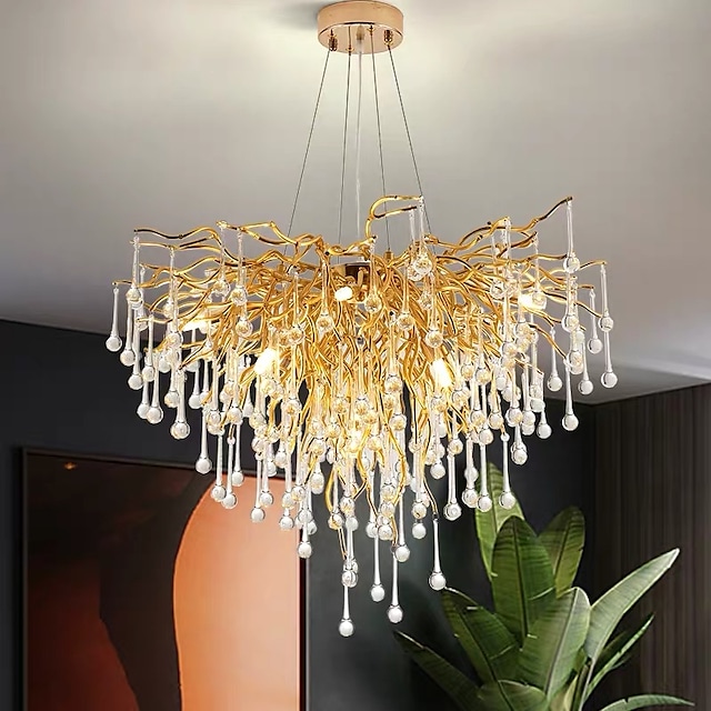 80 cm Chandelier Pendant Light Luxury Gold Modern Fashion 110-120V 220-240V #8199740