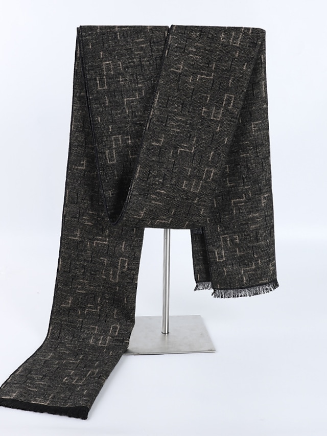 Men's Rectangle Scarf Daily Wear Casual / Daily As Per Picture Scarf Print / Spring #8726572