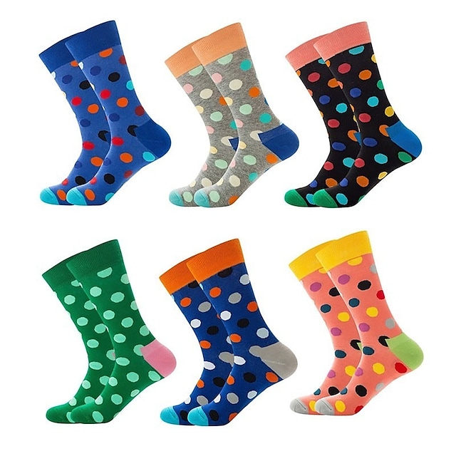 Fashion Novelty Men's Socks Colorful Socks Sports Outdoor Green 1 Pair / Cute #8714189