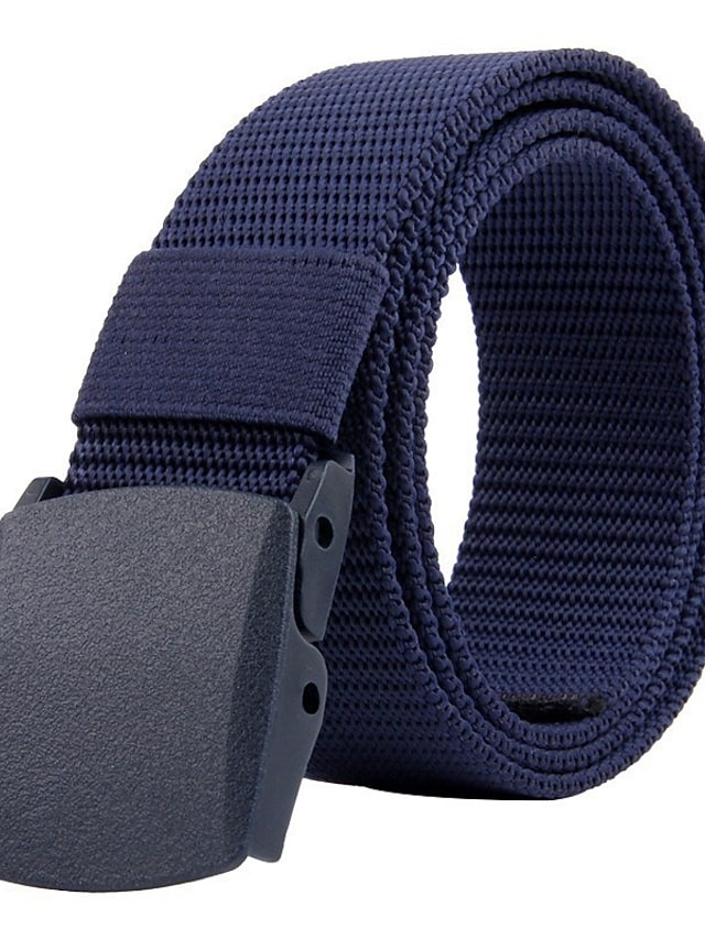 Men's Wide Belt Office / Career Daily Wear As the Picture Belt Solid Color #8692189