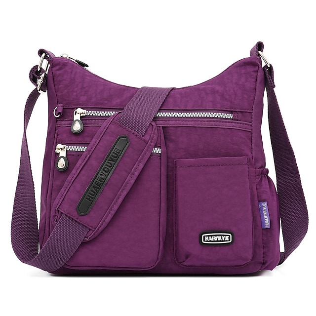 women waterproof large capacity multi-layer crossbody bag rose red grape purple fashion meter sea blue #8485184