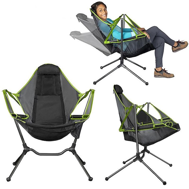 Camping Chair Fishing Chairs Portable Foldable Lightweight Comfortable for 1 person Fishing Climbing Beach Camping / Hiking / Caving Green Blue Grey Red #9004961