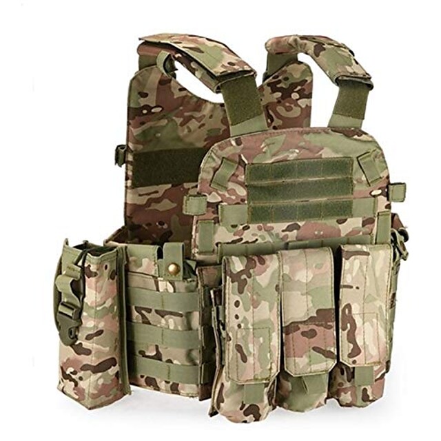 camouflage nylon modular vest tactical combat vests outdoor hunting vests military men clothing army vest (color: multicam, size: one size) #8491178