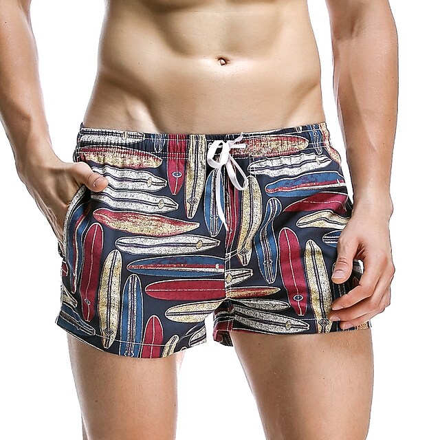 SEOBEAN? Men's Swim Shorts Swim Trunks Bottoms Quick Dry Micro-elastic Drawstring - Swimming Surfing Painting Spring Summer #8005449