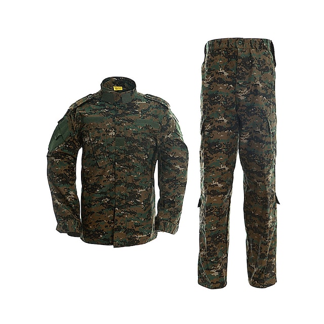 tactical camouflage suit military uniform army combat assault military equipment outdoor hunting fishing suit acu s #8778004