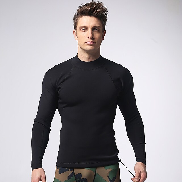 MYLEDI Men's Wetsuit Top 1.5mm Neoprene Diving Suit Top Thermal Warm Quick Dry Long Sleeve Swimming Diving Surfing Scuba Fall Spring Summer #4998565