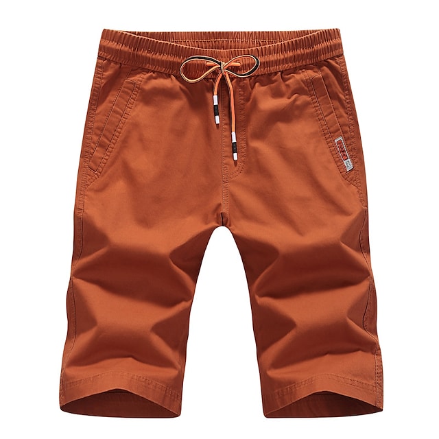 Men's Hiking Cargo Shorts Breathable Sweat-Wicking Summer Cotton Shorts for Hunting Hiking Outdoor Exercise Green khaki Orange M L XL XXL XXXL #8995190