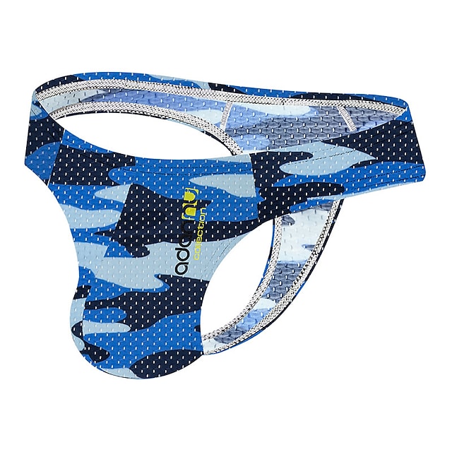 Men's Jockstrap Athletic Supporters Sports Underwear Sports & Outdoor Underwear Shorts Briefs Bottoms Nylon Winter Running Walking Jogging Training Breathable Quick Dry Soft Sport Blue Grey Green #8323421