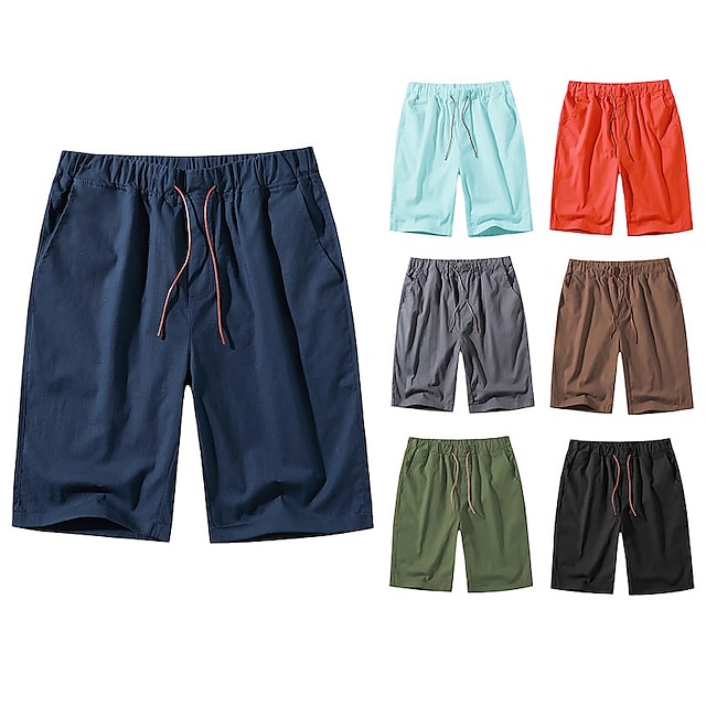 Men's Swim Shorts Swim Trunks Spandex Board Shorts Quick Dry Stretchy Drawstring - Swimming Surfing Water Sports Solid Colored Summer #8817492