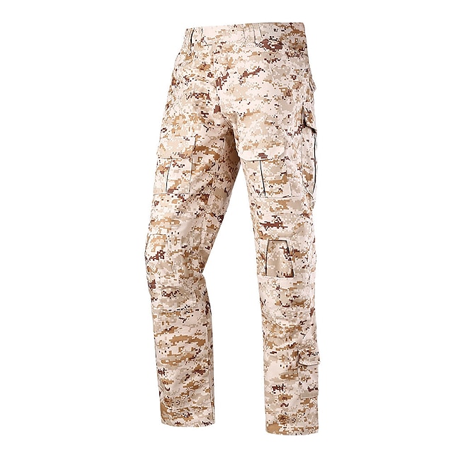 Men's Camouflage Hunting Pants Tactical Pants Ripstop Windproof Breathable Quick Dry Winter Autumn Camo / Camouflage Bottoms for Camping / Hiking Hunting Combat Jungle camouflage Black camouflage ACU #8777489