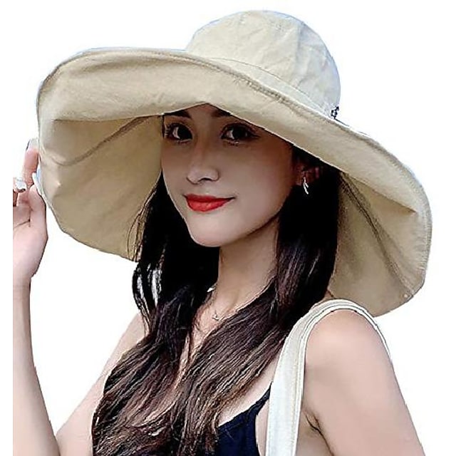 sun hat for women, women's wide brim sun hat summer beach hats for women packable reversible bucket hat uv sun protection #8602544