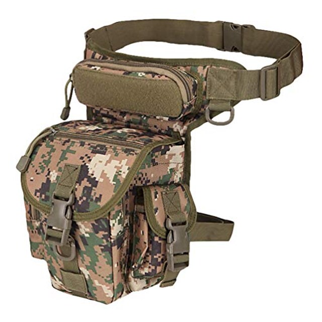 tactical molle drop leg bag military waist bag, hip and thigh bag multi-purpose waterproof motorbike photography biker camera tool bag fanny pack thigh strap cycling hiking jungle digital #8805929