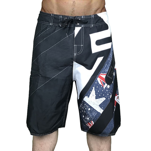 Men's Swim Shorts Swim Trunks Board Shorts Quick Dry Drawstring - Swimming Surfing Water Sports Stripes Summer #8536723