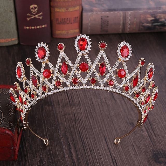 Simple Bridal Alloy Crown Tiaras with Metal 1pc Wedding Headpiece #9023595