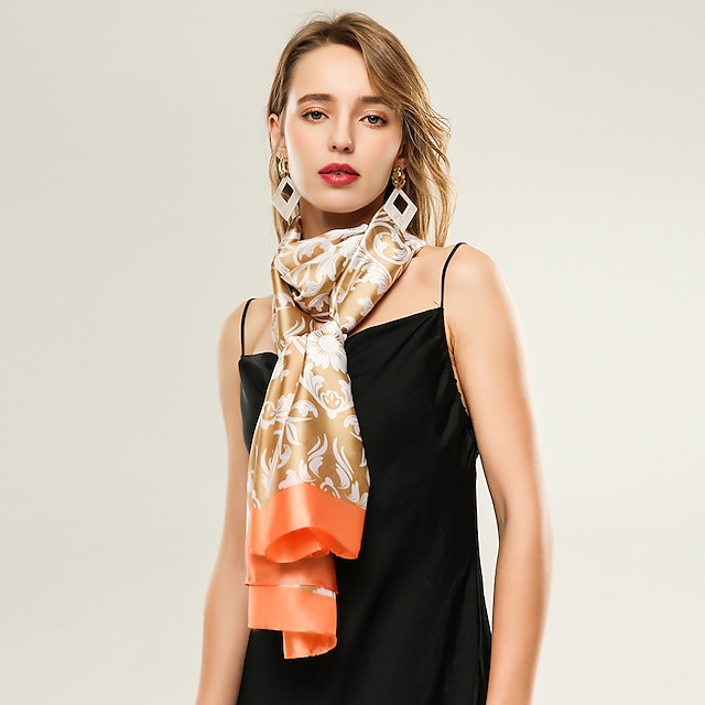 Sleeveless Ladies Polester / Cotton Blend Party / Holiday Women's Wrap / Women's Scarves With Pattern / Print #9024849