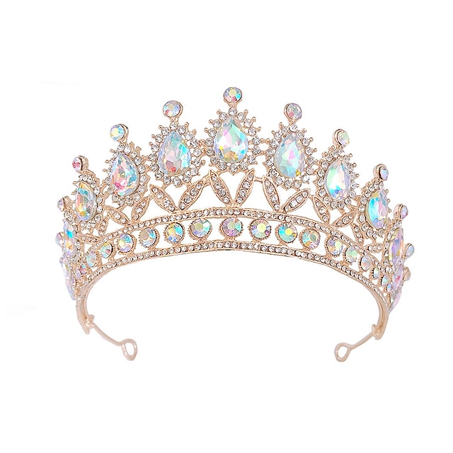 Crystal / Alloy Crown Tiaras with Crystal / Rhinestone 1 PC Wedding / Special Occasion Headpiece #9023586