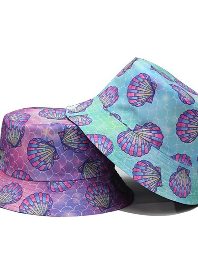 Women's Casual Sun Hat Lawn Park Floral Knitted Print Shell Green Purple Hat Sun Protection Warm Breathable #8962726