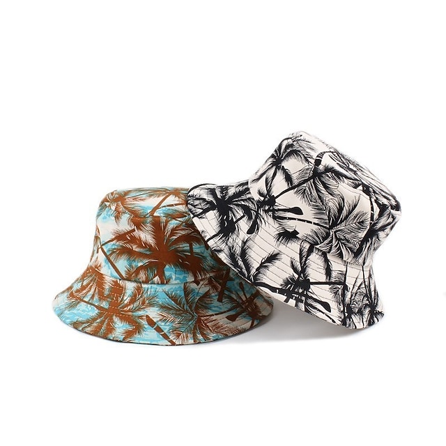 Women's Stylish Sun Hat Dailywear Park Print Tree Black White Hat Sun Protection Warm / Fall / Winter / Spring / Summer #8949918